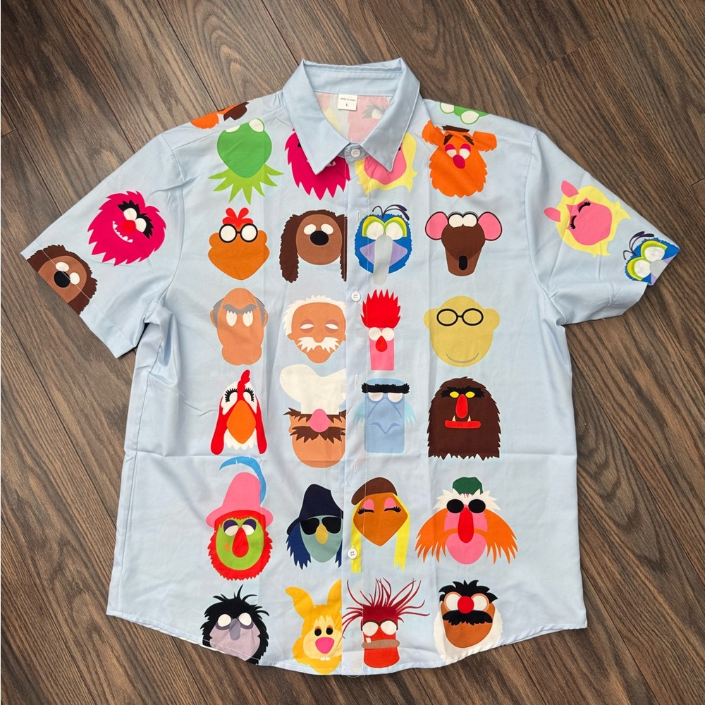 Men's Large The Muppets Print Shirt